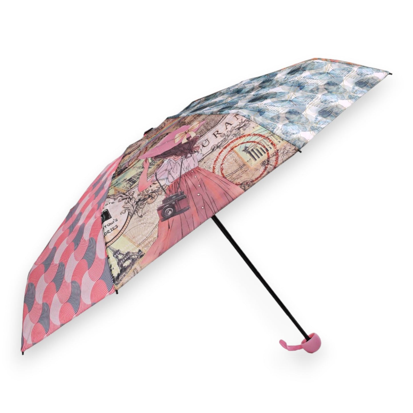 Regenschirm Sweet & Candy kleines Mädchen auf Reisen