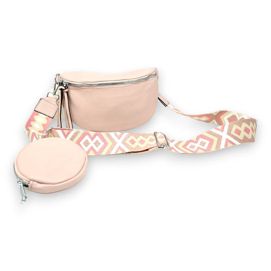Zarte rosa Bauchtasche Umhängetasche