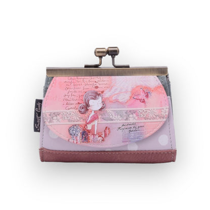 Geldbörse mit Metallverschlüssen in Rosaton Sweet & Candy