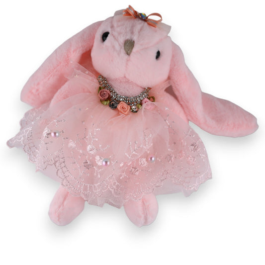 Schlüsselanhänger Rosa Shabby-Look Häschen