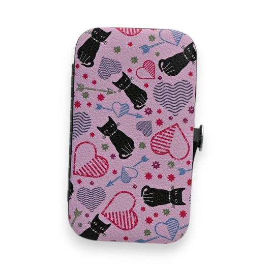Rosafarbenes Katzen-Maniküre-Set 6-teilig