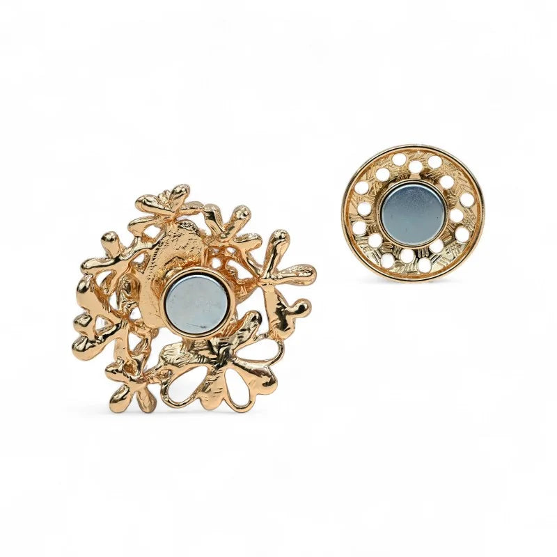 Magnetische Rückseiten-Brosche Vintage Blumenstrauß