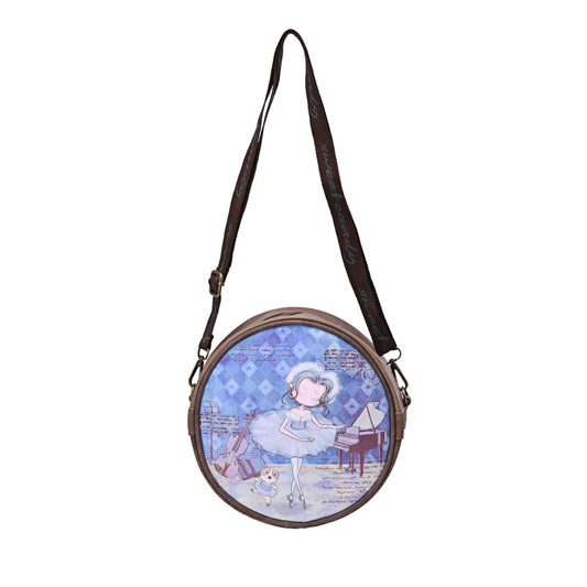 Runde Schultertasche Sweety Candy Tänzerin-Stern