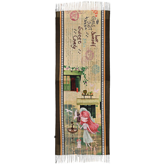 Schal Sweety Candy mit Tauben-Motiv
