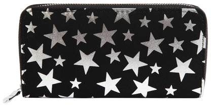 Damen-Geldbörse mit Silbernen Sternen