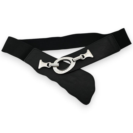 Elastische fantasie Gürtel für Frauen, schwarz