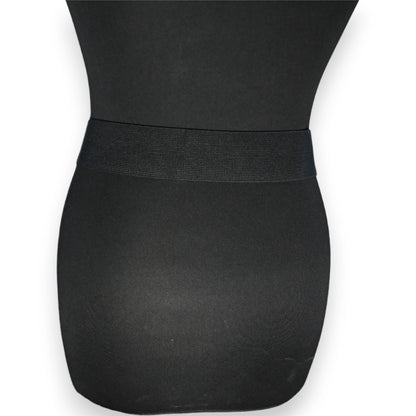 Schwarzer elastischer Gürtel für Frauen, nahtlos und dehnbar, für verschiedene Outfits geeignet