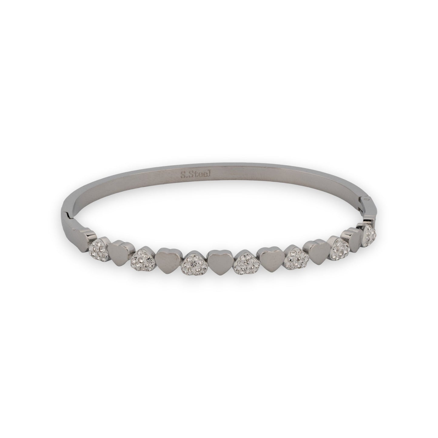 Feiner Silber Armreif mit kleinem Herz