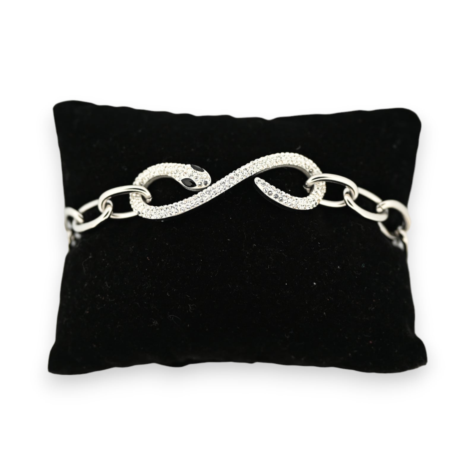 Stahlarmband silberne Kette Schlangenstrass
