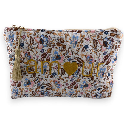 Stofftasche Liebe mit pastel Blumenmuster
