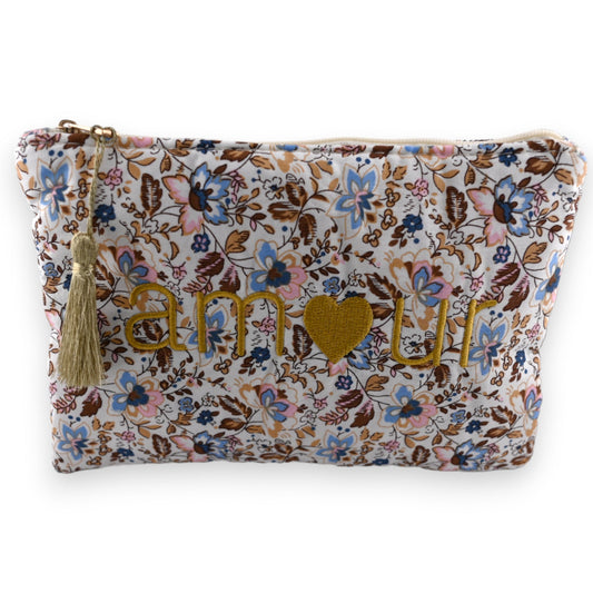 Stofftasche Liebe mit pastel Blumenmuster