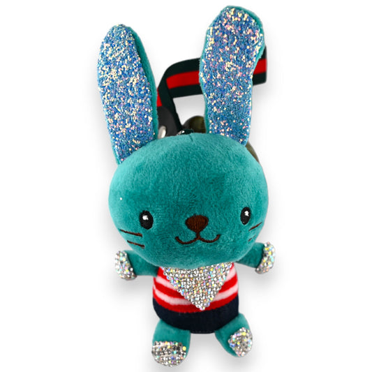 Schlüsselanhänger Doudou grüner Ente Strass