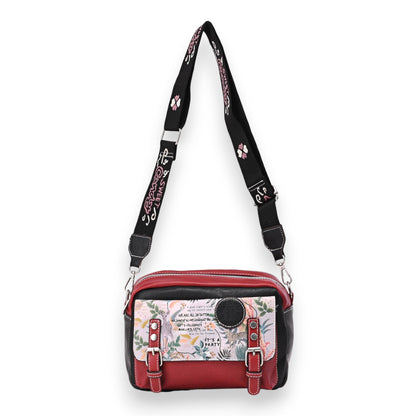 Umhängetasche Aktentasche Sweet & Candy rot und schwarz