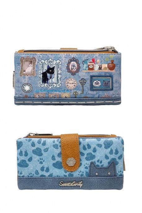 Geldbörse Sweet Candy Nuance Blau Gallery Vintage Katze